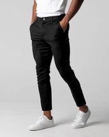 Premium Stretch-Chino in Schwarz