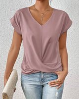Leslie - Lässiges Kurzarm T-Shirt für Damen in Rosa