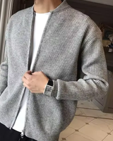 MARENZO – Der strick-cardigan für moderne männer in Grau