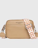 Giulia™ | Leder Schultertasche in Khaki