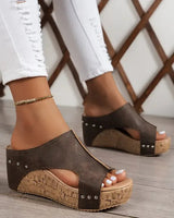 Oshae - Stützende Sandalen in Braun