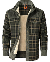 Dalmas - Lässige Winter Jacke im Karo Schau in Grün