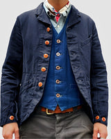 Rick - Lässige Mehrtaschenjacke in Blau