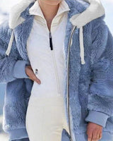 Clayton | Die bequemste Winter-Plüsch-Kapuzenjacke in Blau