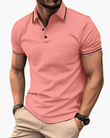 Kian - Modernes Poloshirt in Wassermelone Rot
