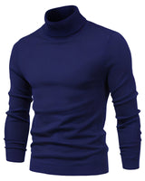 Harvey - Eleganter Rollkragenpullover in Marineblau
