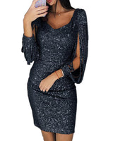 Leena – Elegantes, lässiges Minikleid in Schwarz