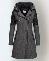 Katrin™ | Elegante warme Winterjacke in Dunkelgrau