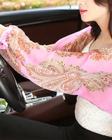 Rosemarie | Damen Chiffon Überwurf Schal Paisley – Chiffon Schal Paisley Damen 2026 in Rosa