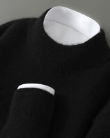 Wayne - Bequemer und warmer Pullover in Schwarz