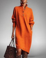 Elyon | Elegantes Kleid in Orange