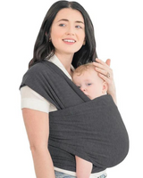 Rückenunterstützende Babytrage - CuddleWrap in Grau
