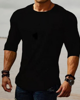 Stilvolles Herren Slim Fit Stretch Shirt - Felix in Schwarz