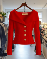 ELSE I LUXURIÖSE STRICKJACKE in Rot