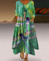 Anouk – Luftiges Baumwollkleid in Grün