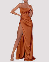 Eloise - Elegantes Maxikleid mit Tube-Top für Damen in Braun