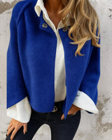Judith™ | Elegante, warme kurze Jacke in Blau
