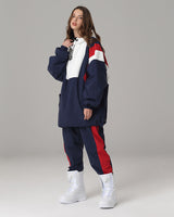 Wasserdichter und thermischer Unisex-Skianzug - Erian in Dunkelblau