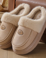 Herren Hausschuhe Warm Fellfutter Rutschfest - Lars in Khaki