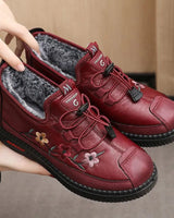 Yolina – Schnürschuhe Aus Leder in Rot