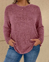 Katiya - Lässiger Locker Sitzender Pullover Mit Langen Ärmeln in Rosa