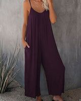 Allira | Lose ärmellose Jumpsuits in Lila