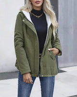 Steppjacke für Damen mit Thermofutter - Lianne in Grün