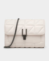 Elegante Damen-Umhängetasche mit Kette - Ivette in Beige