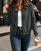Nalia – Strickjacke Mit Einem Ärmel in Dunkelgrau