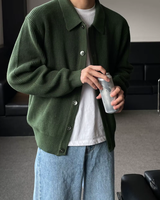 ZAYDEN – Der streetwear-cardigan mit moderner passform in Grün