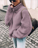 Carra | Dicker Pullover für Frauen in Violett