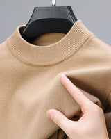 Sian | Kaschmir-Sweater mit geripptem Saum in Kamel