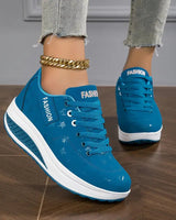 Qira - Plateau-Schnürschuhe in Blau