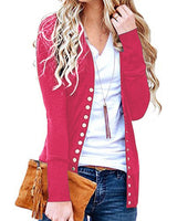 Damen nan Feinstrick-Cardigan mit dekorativen Metallknöpfen und schmaler Silhouette Drune in Rosa