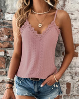 Elegantes Spitzen Top für den Sommer in Rosa