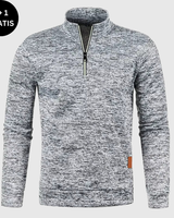 DALTON - bequemer und eleganter Pullover in Hellgrau