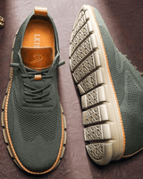 Herren Freizeitschuhe | Ultra-bequem & Atmungsaktiv | Flexible Laufsohle in Olive