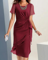 Velia - Stilvolles Freizeitkleid in Rot