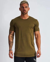 Steffen™ - Einfarbiges T-Shirt mit bequemer Passform in Grün