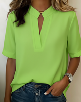 Xenia - Bluse mit weichem Griff in Grün