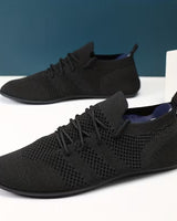 Jouiad – Atmungsaktive Strick Schnürschuhe in Schwarz