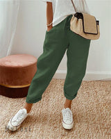 Damen Relaxed Fit Hose in Grün