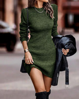 Bella | Bodycon-Strickkleid in Grün