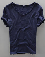 Brett – Bequemes, lässiges Herren-T-Shirt in Dunkelblau