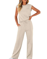 Esperanza – Zweiteiliges Set im Lässig Stil in Apricot