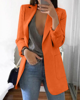 Trendy Damen Blazermantel - Elise in Orange