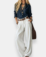 Orable - Set aus Hemd und Hose in Weiß