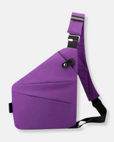 Liv | Sichere Schultertasche aus Nylon in Lila