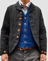 Rick - Lässige Mehrtaschenjacke in Schwarz