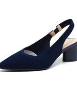 Dannon - Stilvolle Slingback-Absatzsandalen in Blau